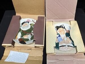 2 Vtg 1980’s DAVENPORT England Porcelain Plates Mint! Douglas Toby MIB